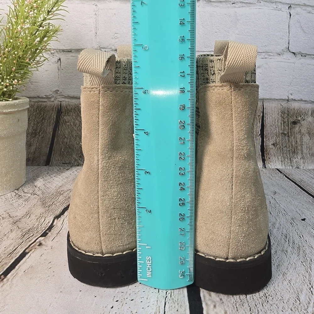 THE NORTH FACE WOMENS BALLARD III CHELSEA WATERPROOF FLAX BOOTIES SIZE 5.5 EUC